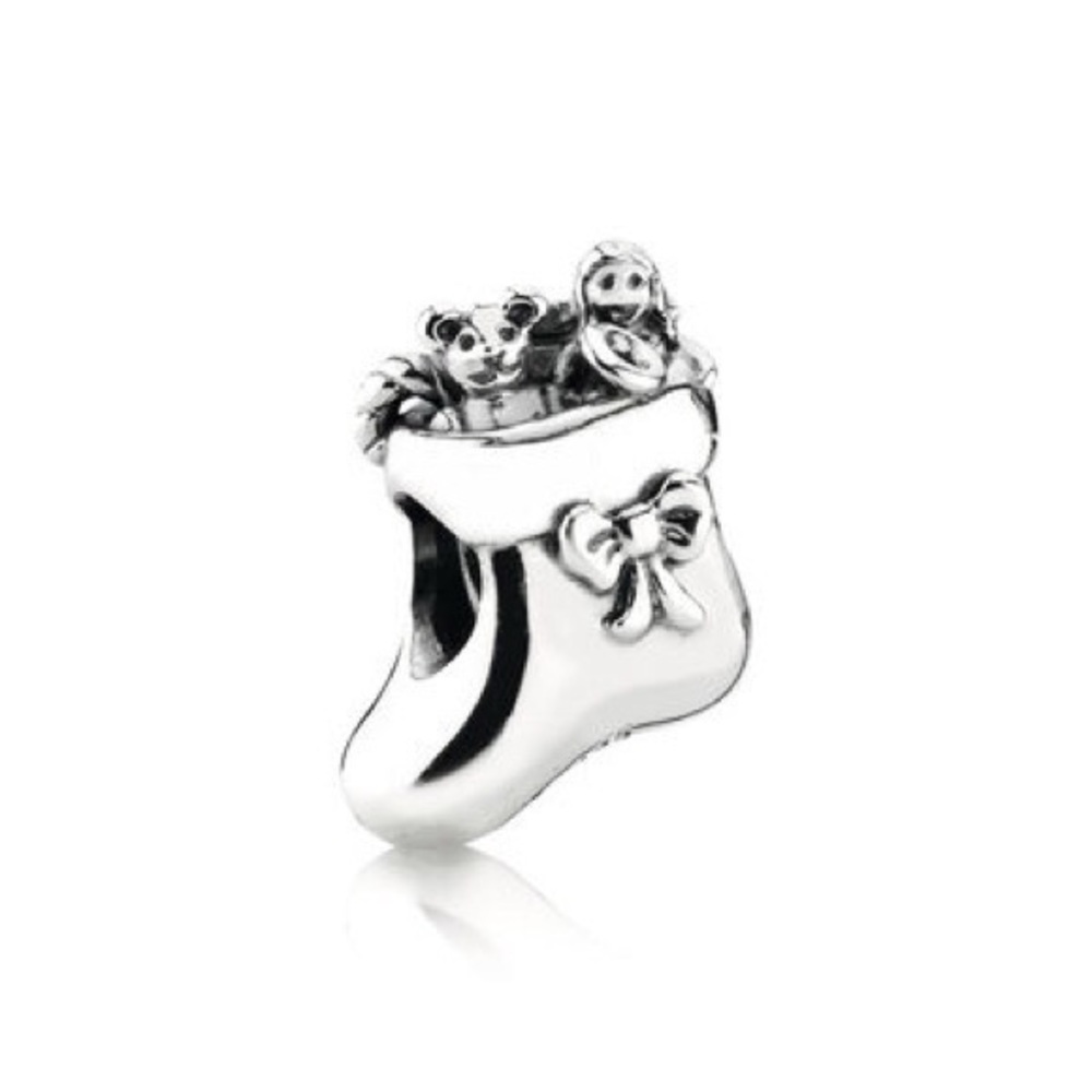 Pandora Sterling Silver Christmas Santa's Stocking Charm 791038